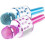 Karaoke microfoon - MAX - KM01 - Bluetooth - Ingebouwde luidspreker - Roze en blauw 1