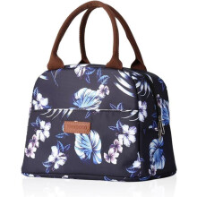Sac Isotherme Repas Femme 12L Lunch Bag Glaciere Isotherme Imperméable Couche d'isolation en Feuille d'aluminium Facile à Nettoyer