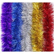 Lot de 20 Brillant Guirlandes Décoration pour Arbres de noël 2m Longue Christmas de Mariage Anniversaire Fête 20 pcs,Multicolore