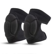 1 paar kniebeschermers voor werk, beschermende zwarte kniebeschermers voor in de tuin, antislip, anti-botsingskniebeschermers - zw