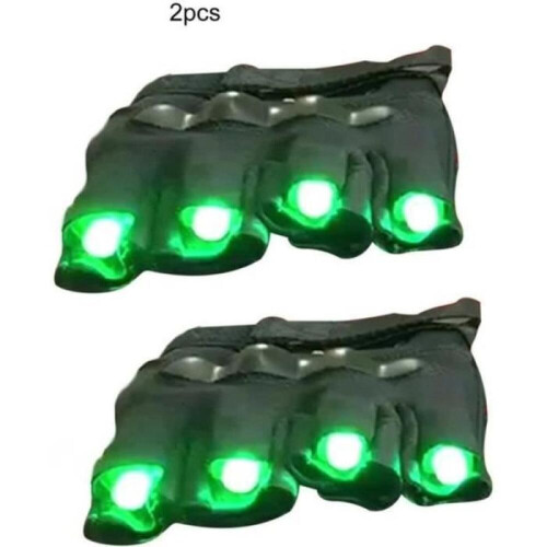 ΠΡΟΣΤΑΤΕΥΤΙΚΑ ΓΑΝΤΙΑ - Laser - Φωτεινά γάντια - LED - Πράσινα - Unisex