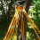 Orange nylon mesh hammock outdoor camping 5