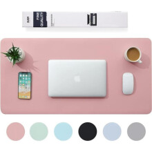 Mousepad multifuncional para mesa, tapete de mesa em couro PU impermeável, 80 x 40 cm