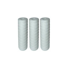 Verpakking met 3 waterfilterpatronen, filtratie tot 25 micron, standaard 10-inch formaat, diverse kleuren, YYV