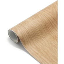 Zelfklevend PVC-behang met houtlook 60 x 500 cm - Waterdicht beige