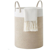 Panier à Linge - YYV - 58L - Corde de Coton - Pliable - Design Contemporain