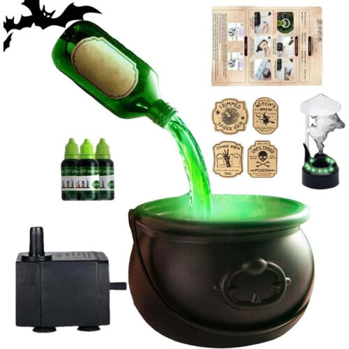 Halloween Cauldron Decoration - Vintage - Floating Potion - Diffuser - Compact