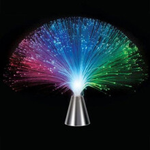 Centre d'éclairage à fibre optique à changement de couleur LED, plein d'atmosphère festive