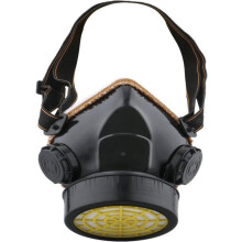 Stofmasker, bescherming tegen verf, industrieel chemisch ademhalingsmasker tegen giftige dampen, zwart