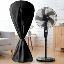 Housse ventilateur imperméable eau,poussière pour intérieur,extérieur,Protection anti-UV noir universelle pour tous modèles