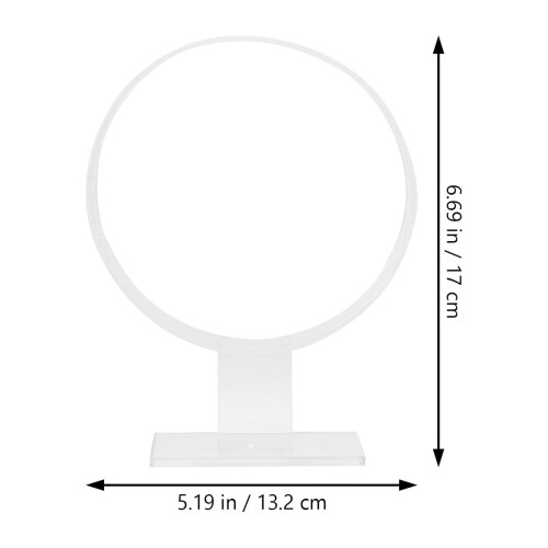 Acrylic hair hoop display rack round 1 pc 1