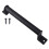 Iron Drawer Handle Modern Black 1 Piece 2