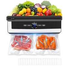 Sigillatrice sottovuoto 8 in 1 per alimenti, dispositivo per sigillare sottovuoto con 15 sacchetti sottovuoto, sigillatrice sottov