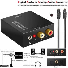EMEBAY DAC 192 kHz – Optischer/Koaxialer SPDIF-zu-Stereo-RCA/AUX-Analogwandler