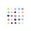 Resin Rhinestone Patches 8mm Round Flat Back 100pcs Mixed 3
