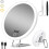Miroir grossissant 30X - 15cm - 3 modes d'éclairage - Ventouses - Support 360 1