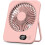 Bureauventilator - TANDE - Mini Stil - USB - Kantelbaar - Roze 1