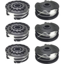 Lot de 6 bobines de fil de rechange pour coupe-bordure LIDL Parkside PRTA 20-Li A1, B2, C3, PRT 550 A1, A3, PRT 300 A1