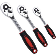 Dopsleutel - YYV - Set van 3 - 1/4" 3/8" 1/2" - Chroom-vanadiumstaallegering - Antislip handgrepen