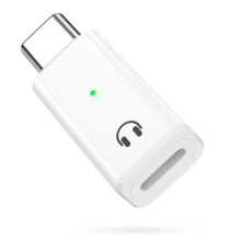 Przejściówka audio Lightning na USB-C – kompatybilna z iPhonem 15 – dźwięk wysokiej jakości – kompaktowa i wygodna