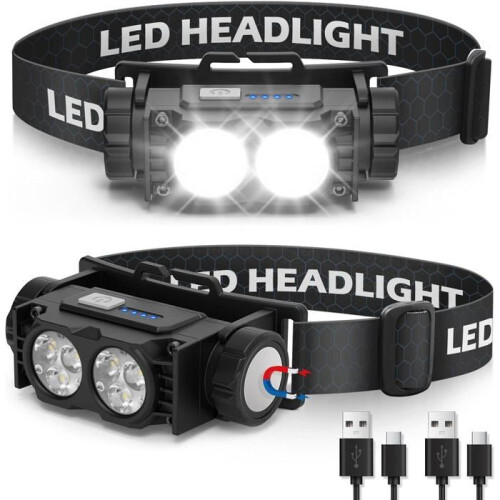 Προβολέας - KCVV - 2000 Lumens - Επαναφορτιζόμενη με USB - IPX5 Αδιάβροχη - 3 λειτουργίε