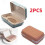 Portasapone - 2 pezzi - Plastica - Portatile - Coperchio incluso 1