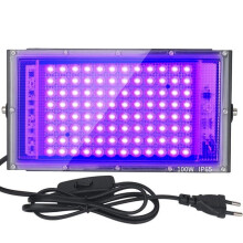 100-W-UV-LED-Projektor, violettes Schwarzlicht, Partybeleuchtung, Bühnendekoration, wasserdichte Schwarzlichtlampe YYV