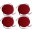 Set di 4 cuscini rotondi per sedie da interno/esterno, con lacci. 1