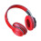 Jacenvly Kids Headphones Red Bluetooth 5.0 Wireless with 2