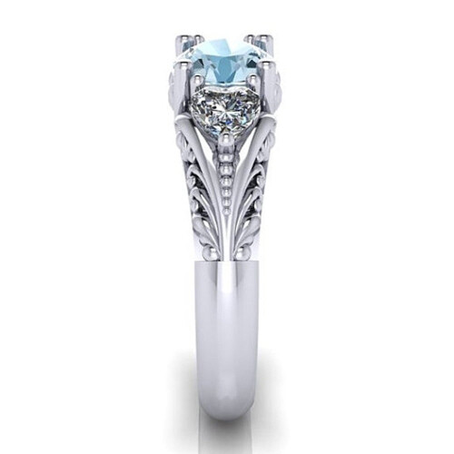 Sapphire engagement ring for couples 1 piece 1