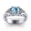 Sapphire engagement ring for couples 1 piece 3