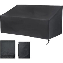 Tuinbankhoes voor 4 personen, hoes voor terrasbank, beschermhoes van Oxford-stof (190x66x89cm)