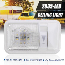 Plafondlamp voor camper/caravan met 12V LED-lamp, interieurverlichting voor voertuig en boot