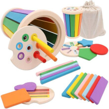 Zabawka Montessori dla dzieci w wieku 1, 2, 3, 4 lat, Drewniana zabawka dla dzieci w wieku 1-2 lat, Gry Montessori do sortowania,