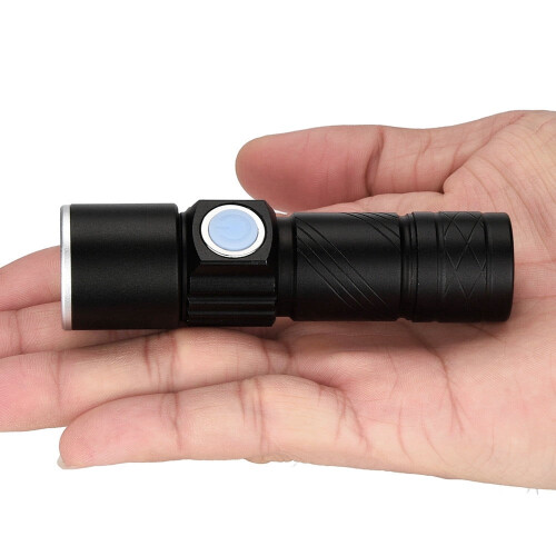 USB Rechargeable LED Bicycle Flashlight Waterproof with 1