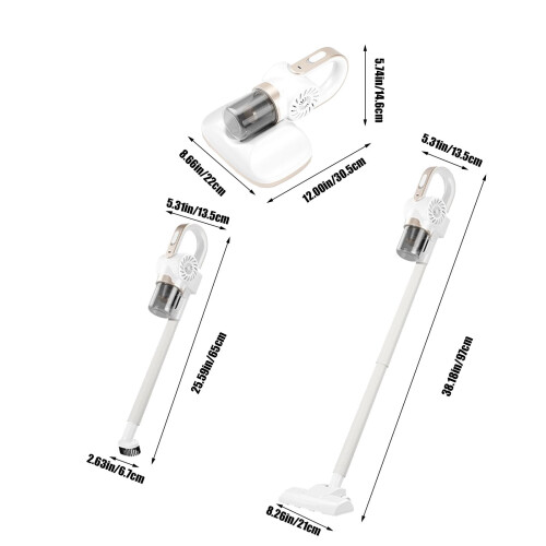 Påslös dammsugare för hem och bil med 2 2