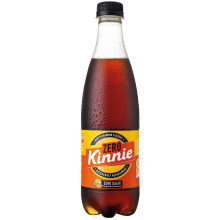 Kinnie Zero Bottle - 12 x 500ml - Mediterranean Bittersweet Orange & Aromatic Herbs Soft Drink - Zero Sugar - Made in Malta