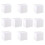 White Square Gift Boxes for Cupcakes 10 pcs 12x12x12 cm 5