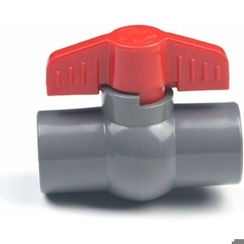 Βρύση - HANDEIU - Σφαιρική βαλβίδα - 40mm PVC - Εξωτερική χρήση - Γκρι 2