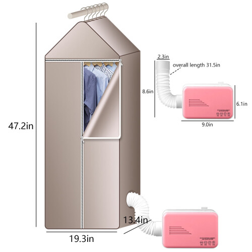 Portable Mini Clothes Dryer High Power Compact Foldable 2