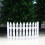 White Plastic Picket Fence Decoration 16 pcs 2
