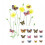 Αυτοκόλλητα τοίχου Prettyui12PCS3D Φωτεινές πεταλούδες, αφαιρούμενη διακόσμηση τέχνης 5