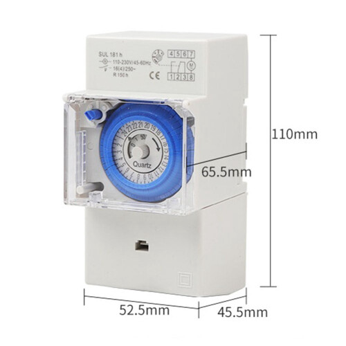Mechanical Time Control Switch24-Hour110-230V 1