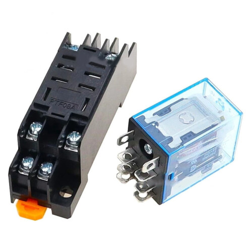 DPDT-spoelvermogensrelais met 12V-aansluiting 2