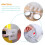 Πλαστικό διαχωριστικό πόρτας ψυγείου PP White4Sets 4