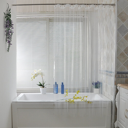 Bathtub shower screen transparent decorative lining 1
