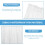 Bathtub shower screen transparent decorative lining 3