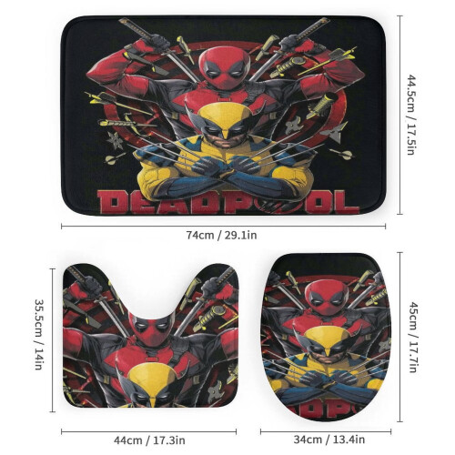 Wolverine Deadpool badeværelsessæt 4 dele 2