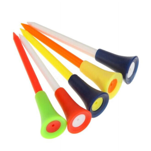 Plastic Golf Tees Multi Color 30 Pack 83mm 2