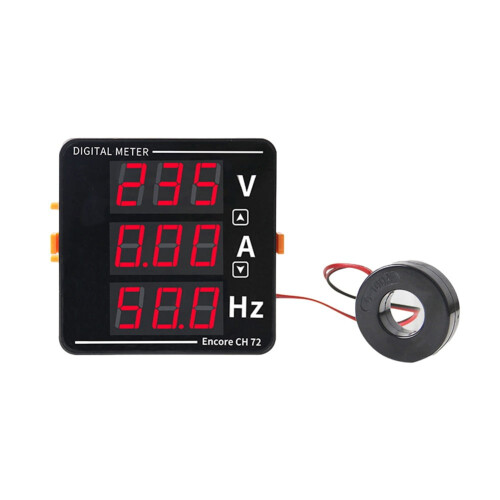LED digitale voltmeter, ampèremeter en frequentietester 3-in-1 2